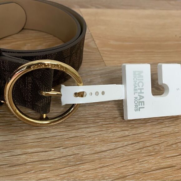 NWT Michael Kors Brown Monogram Women’s Belt main image 5